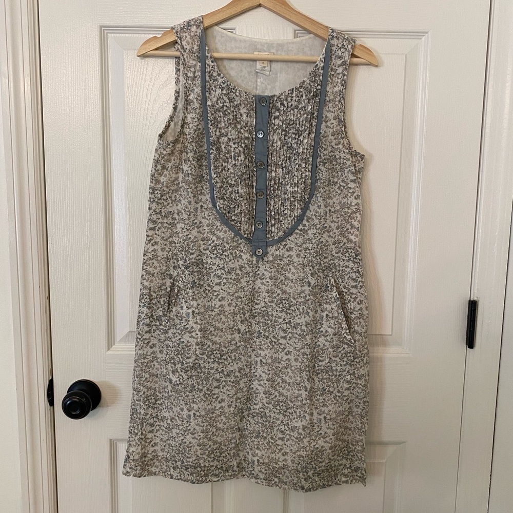 J.CREW FLORAL SLEEVELESS DRESS WITH POCKETS. Size 0.